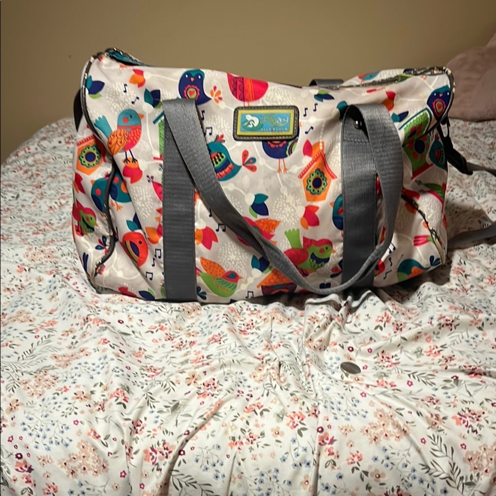 Lily Bloom Gray Travel Bag with Durable Design